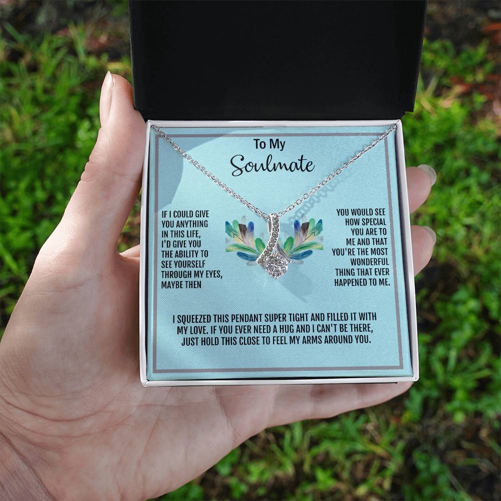 Beautiful Alluring Beauty necklace, To My Soulmate Necklace, Valentine Gift For Her, Gift For Soulmate, Gift for Her