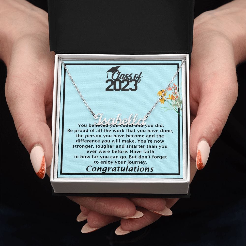 Personalized Name Necklace Graduation Gift, Best Gift For Daughter