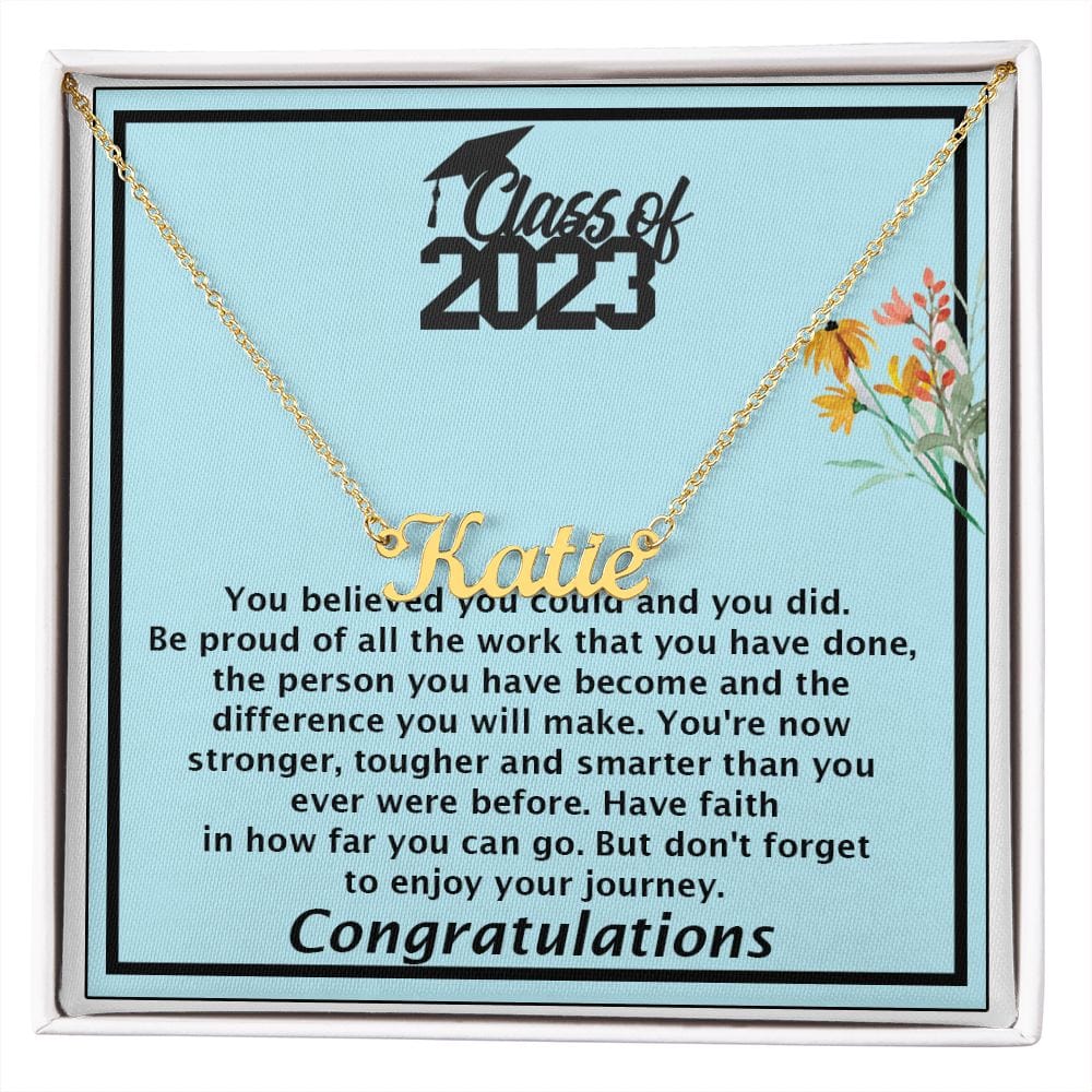 Personalized Name Necklace Graduation Gift, Best Gift For Daughter