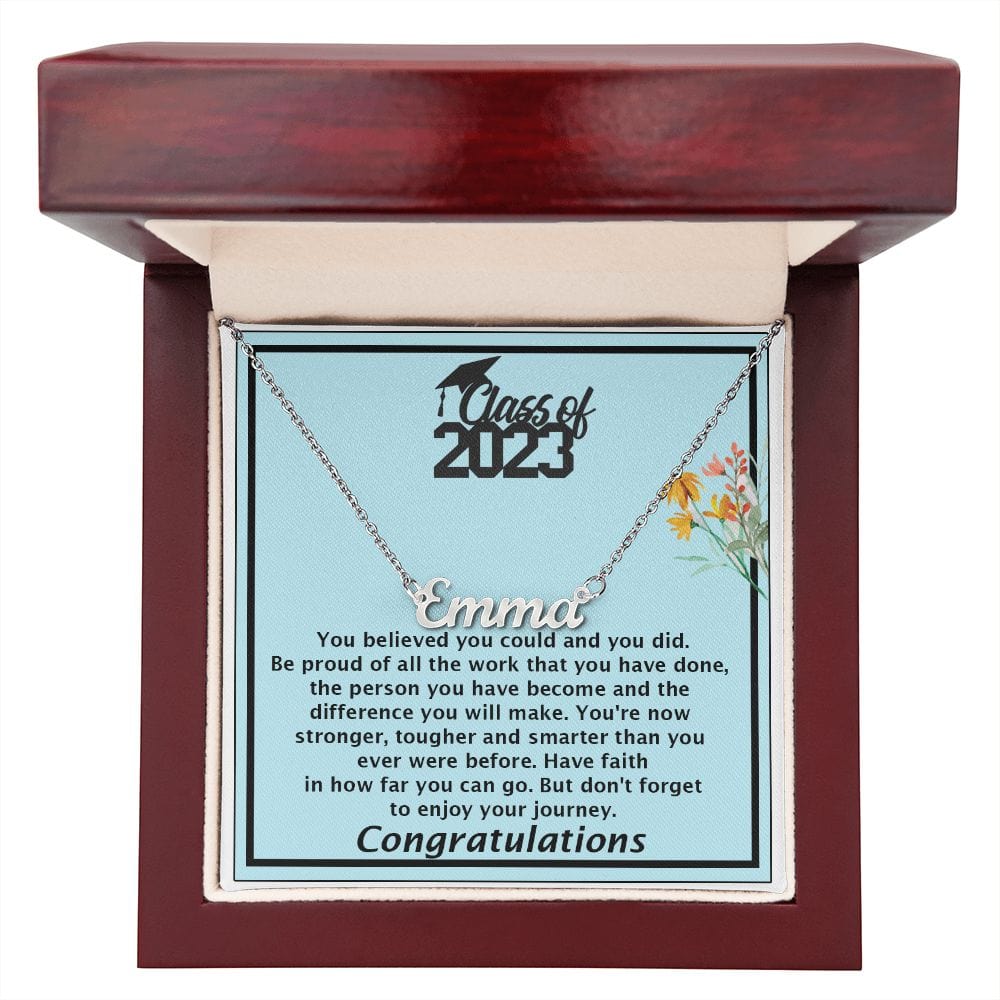 Personalized Name Necklace Graduation Gift, Best Gift For Daughter