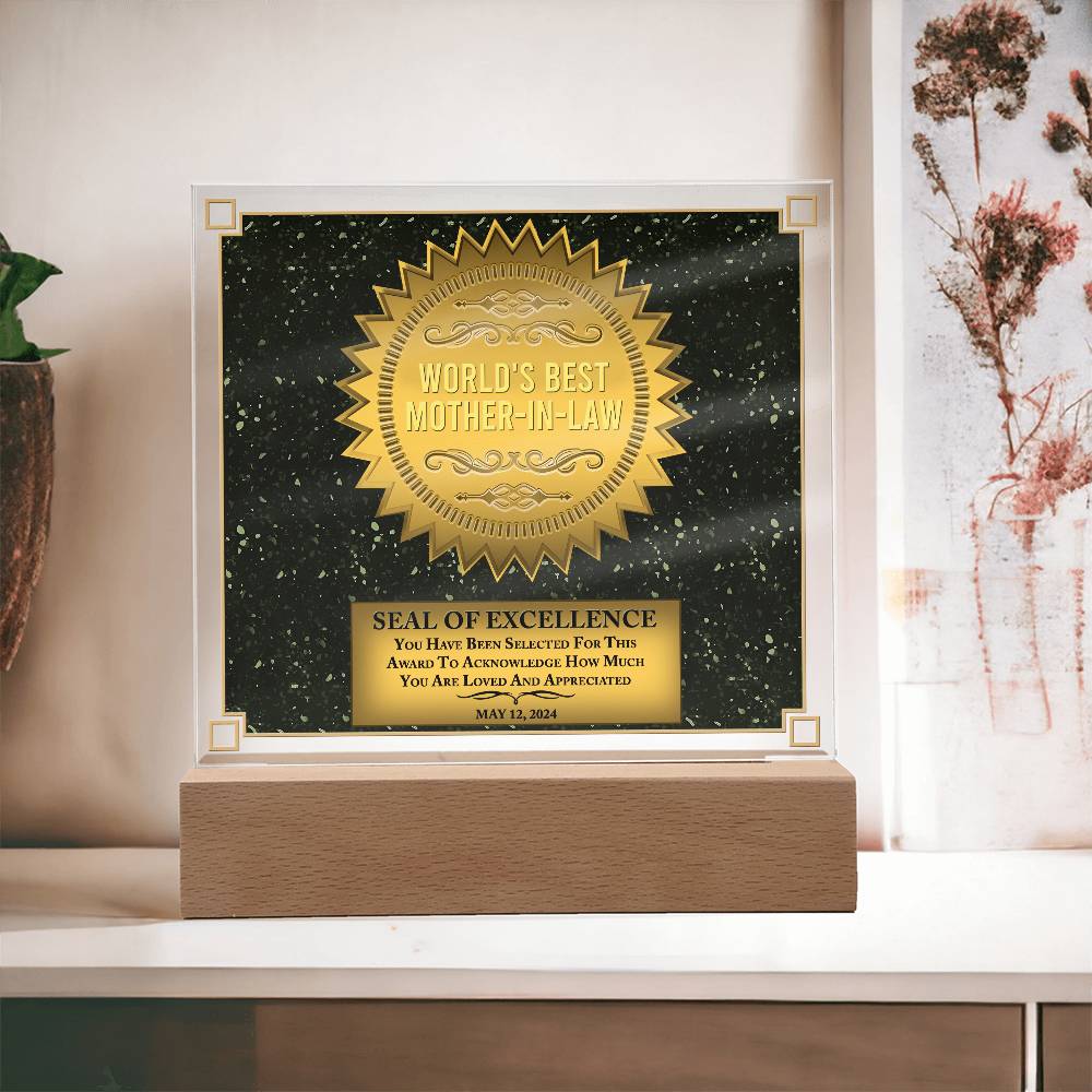 Mother-In-Law-Seal Of Excellence-Acrylic