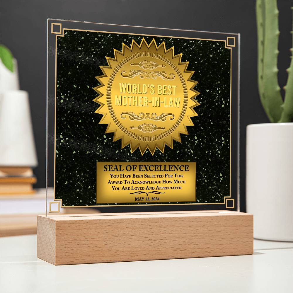 Mother-In-Law-Seal Of Excellence-Acrylic
