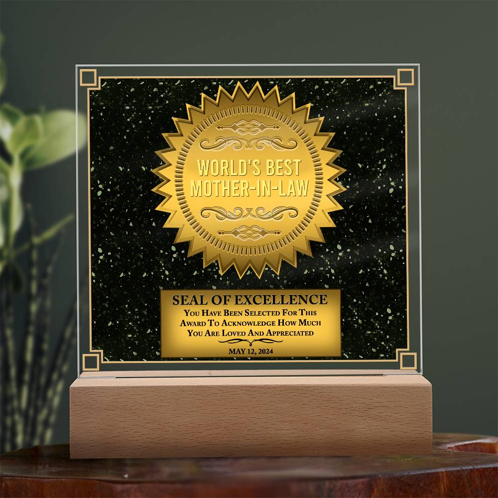 Mother-In-Law-Seal Of Excellence-Acrylic