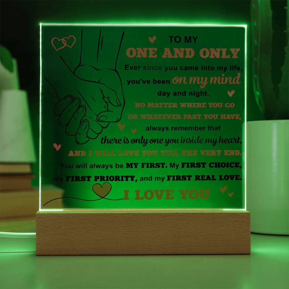 One and Only Only One Acrylic