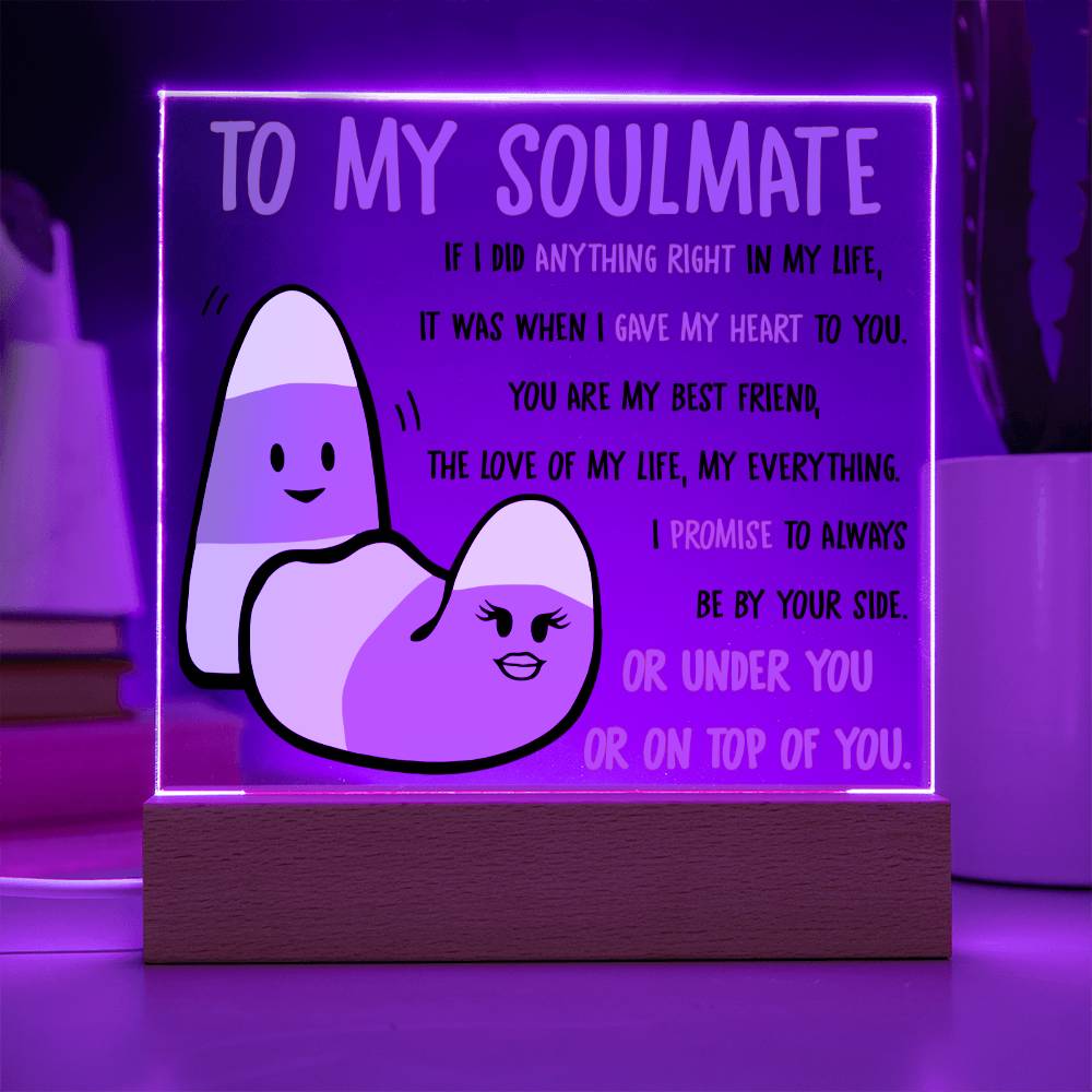 Soulmate-By Your Side-Acrylic Plaque