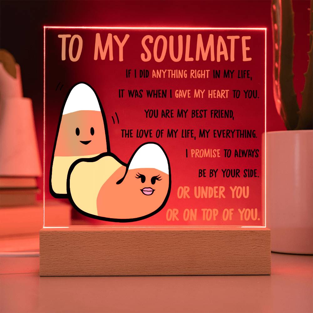 Soulmate-By Your Side-Acrylic Plaque