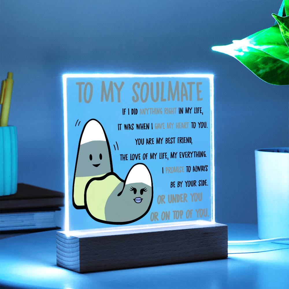 Soulmate-By Your Side-Acrylic Plaque