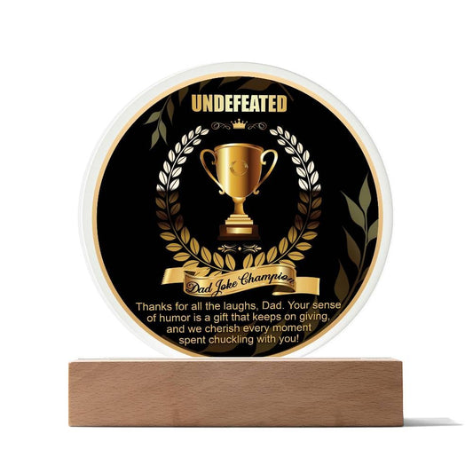 Dad-Dad Joke Champion-Circle Acrylic