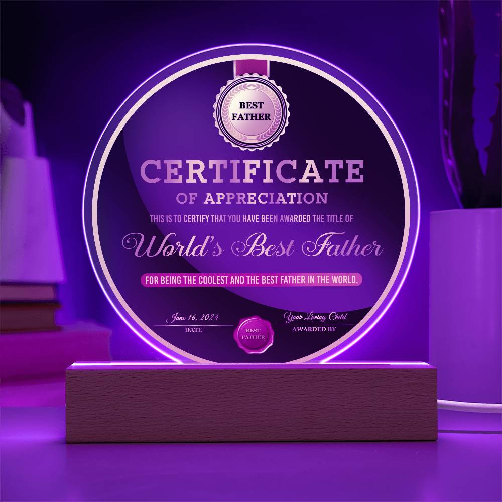 Dad-The Best Father - Circle