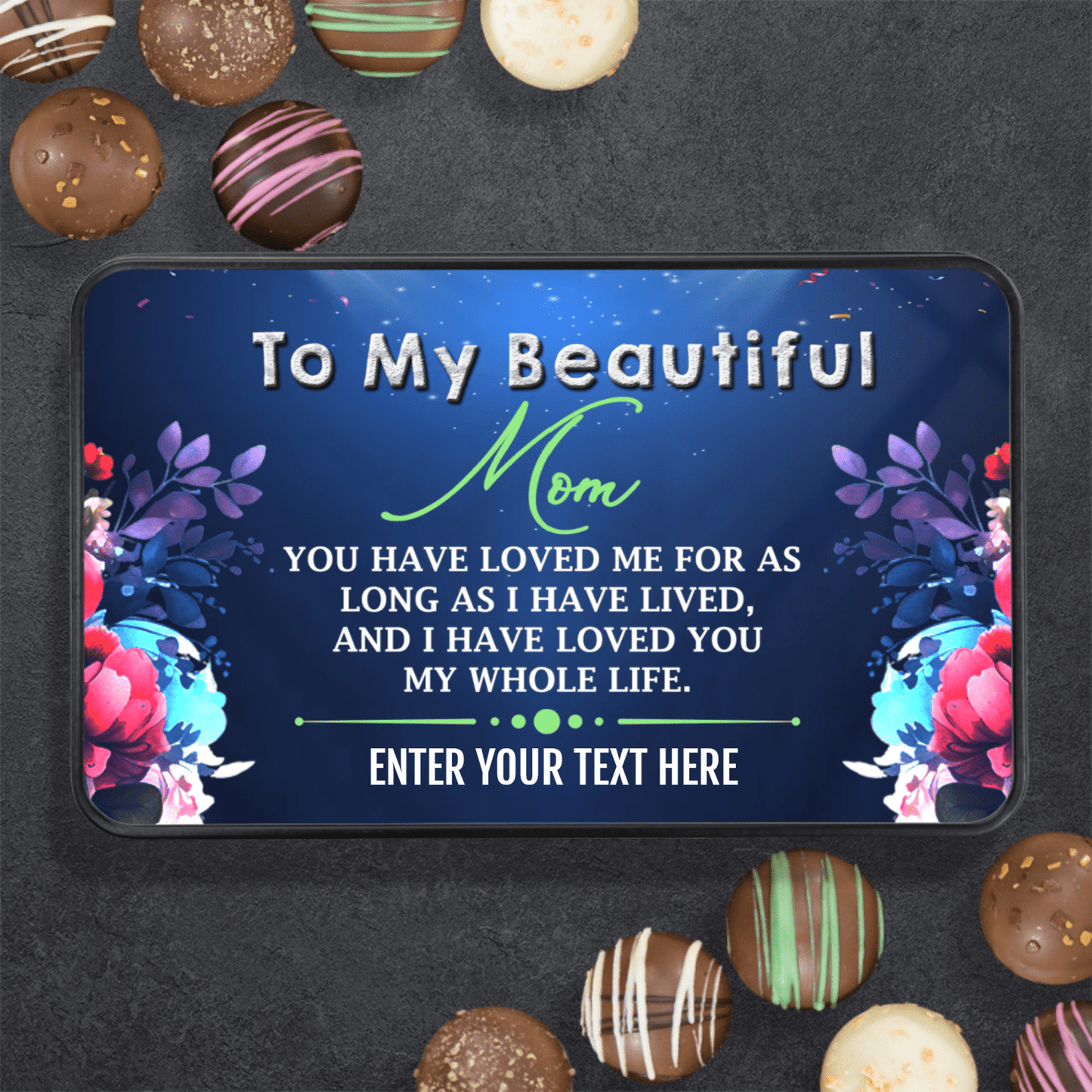 Milk Chocolate Truffle Personalized Gift Ideas for Her, Amazing Gift for Mom,