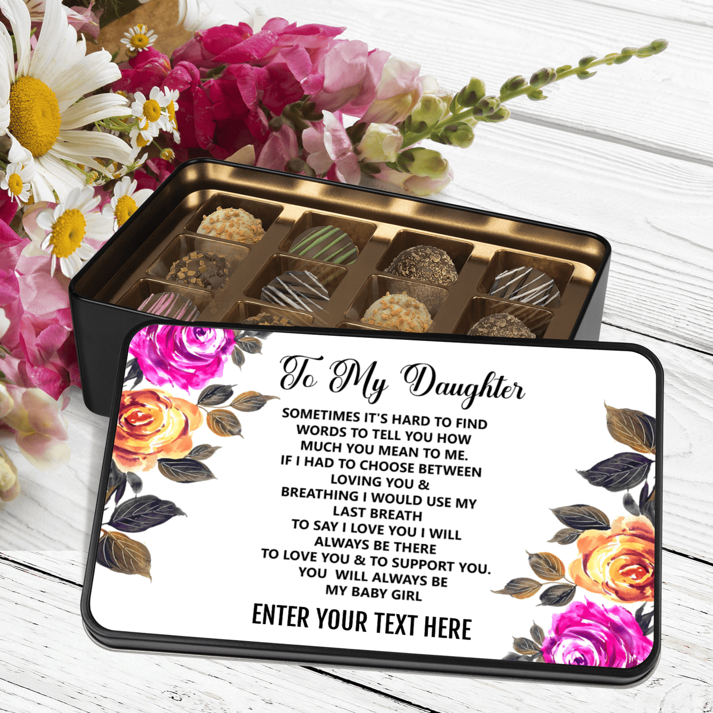 Milk Chocolate Truffle Personalized Gift Ideas for Daughter, Amazing Gift for Daughter