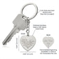 Engraved Heart Keychain Gift For Best Friend, Amazing Keychain For Best Friend