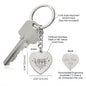 Love Soulmate, Beautiful Engraved Heart Keychain For Soulmate