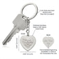 Unique Gift Idea for Soulmate, Engraved Heart Keychain For Soulmate