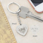 Love Soulmate, Beautiful Engraved Heart Keychain For Soulmate