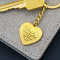 Unique Gift Idea for Soulmate, Engraved Heart Keychain For Soulmate