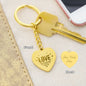 Love Soulmate, Beautiful Engraved Heart Keychain For Soulmate