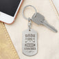 Dads Are the Best Coaches, Engraved Dog Tag Keychain, Best Gift For Dad