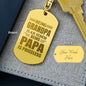 Best Gift for Grandpa, Amazing Dog Tag Gift for Grandpa