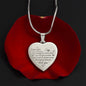 Excellent Engraved Heart Necklace Gift For wife, best Gift For Wife