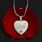 Engraved Heart Necklace, Excellent Gift For Nurse Wife. Amazing Gift for Nurse Wife