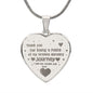 Engraved Heart Necklace, Excellent Gift For Nurse Wife. Amazing Gift for Nurse Wife