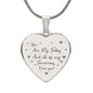 Best Anniversary Gift for Wife, Engraved Heart Necklace Gift For Wife
