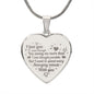 Excellent Engraved Heart Necklace Gift For wife, best Gift For Wife