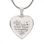 Engraved Heart Necklace For Soulmate, Unique Gift for Soulmate