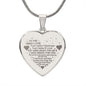 Best Gift for Husband, Engraved Heart Necklace Gift For Man