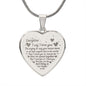 Every time I Say I Love You, Excellent Gift for Wife, Engraved Heart Necklace