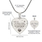 Engraved Heart Necklace, Excellent Gift For Nurse Wife. Amazing Gift for Nurse Wife