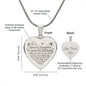 First Birthday Gift for Daughter, Best Gift for Daughter, Engraved Heart Necklace