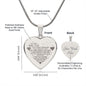 Best Gift for Husband, Engraved Heart Necklace Gift For Man