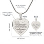 Engraved Heart Necklace Amazing Gift For Soulmate, Best Gift For Her