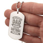 Happy Father's Day Gift, Best Gift For Dad, Engraved Dog Tag Necklace For Dad
