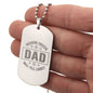 Excellent Gift For Soccer Dad, Engraved Dog Tag Necklace For Soccer Dad