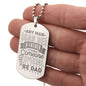 Unique Dog Tag Necklace for Dad, Engraved Dog Tag Necklace For Dad