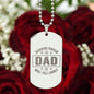 Excellent Gift For Soccer Dad, Engraved Dog Tag Necklace For Soccer Dad