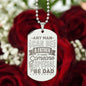 Unique Dog Tag Necklace for Dad, Engraved Dog Tag Necklace For Dad