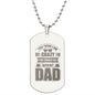 Excellent Dog Tag Gift, Best Gift Idea for Dad, Engraved Dog Tag Necklace