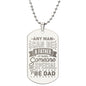 Unique Dog Tag Necklace for Dad, Engraved Dog Tag Necklace For Dad