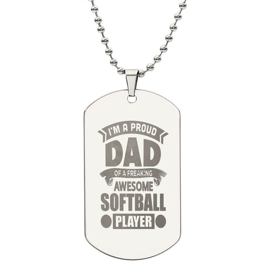Happy Father's Day Gift, Best Gift For Dad, Engraved Dog Tag Necklace For Dad