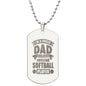 Happy Father's Day Gift, Best Gift For Dad, Engraved Dog Tag Necklace For Dad