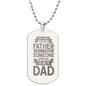 Any Man Can Be A Father, Unique Dog Tags Gift, Father's Day Gift