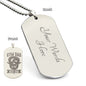 Gym Dad Is the Best Dad, Engraved Dog Tag Necklace, Super Gift For Dad