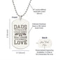 Engraved Dog Tag Necklace, Amazing Gift for Dad, Father's Day Gift