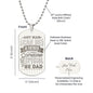 Unique Dog Tag Necklace for Dad, Engraved Dog Tag Necklace For Dad