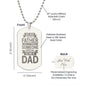 Any Man Can Be A Father, Unique Dog Tags Gift, Father's Day Gift