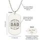 Excellent Gift For Soccer Dad, Engraved Dog Tag Necklace For Soccer Dad